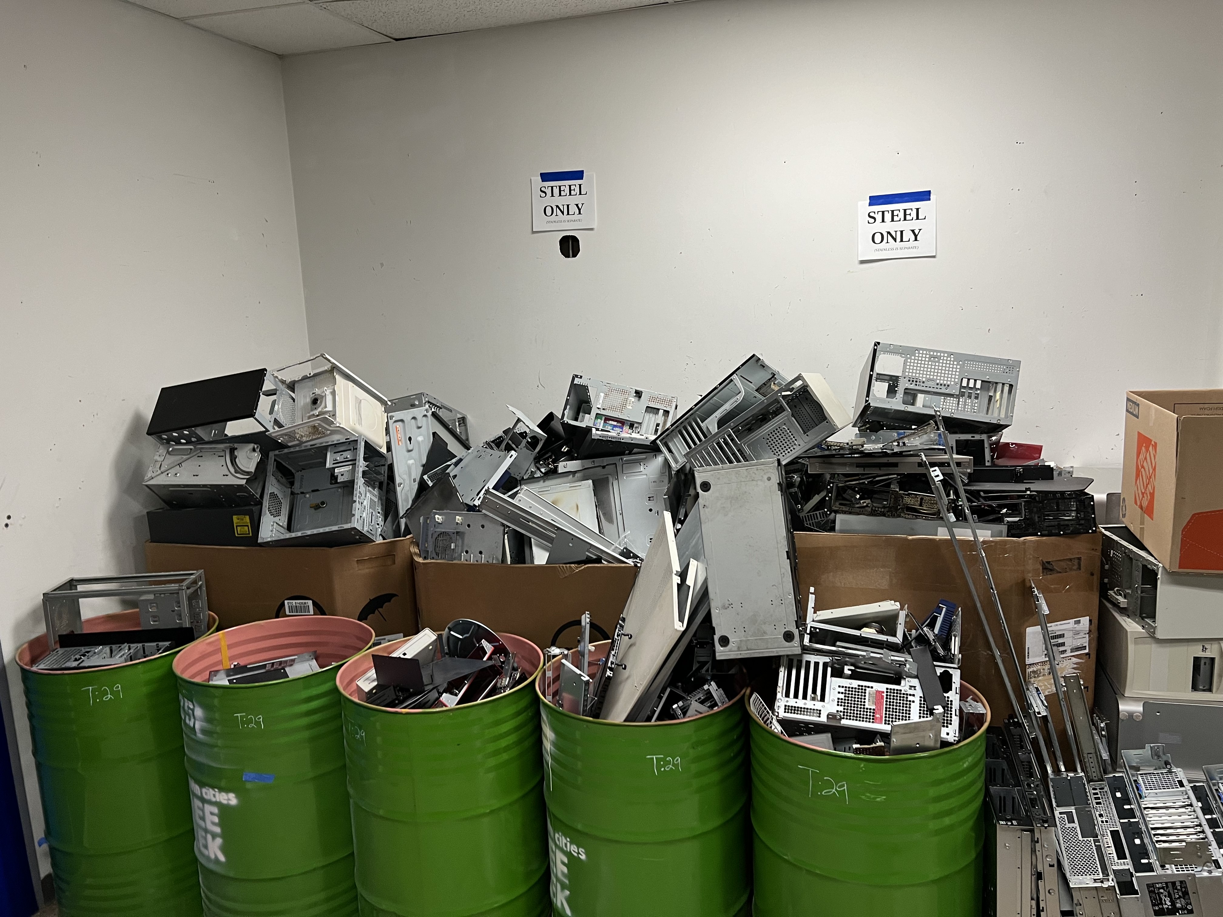 The Recycling Department Helps to Combat e-Waste