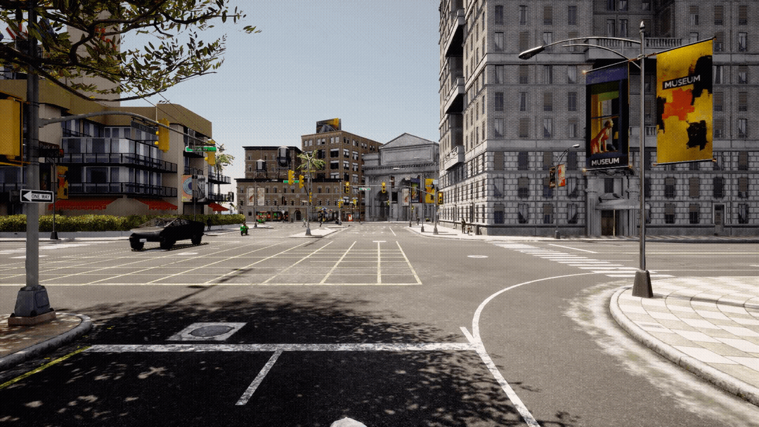 video of clear day simulation in CARLA