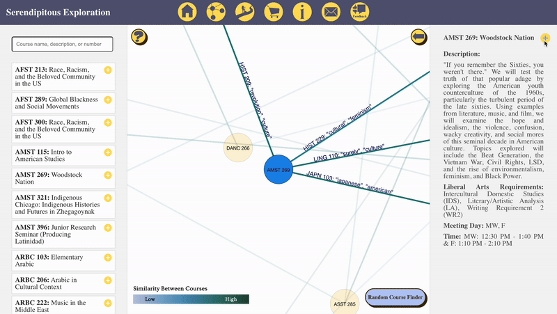 Saving course via information bar demo