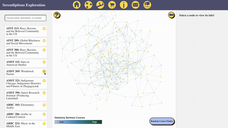 Saving course via search bar demo